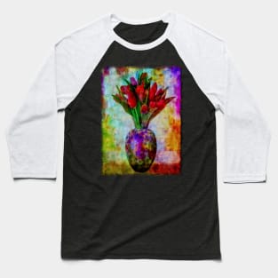 Flower Explosion Baseball T-Shirt